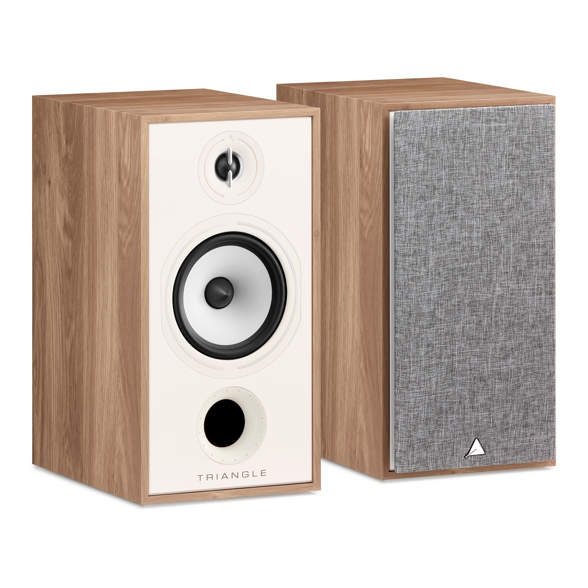 Triangle Hifi Enceintes Bibliothèque Borea BR04 Chene clair pictures packshot paire 
